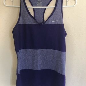 purple striped Nike tank top